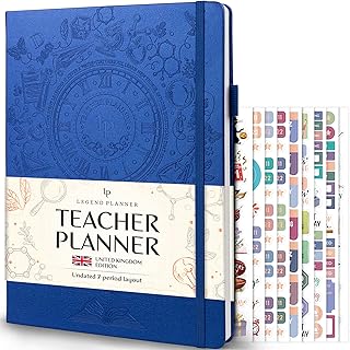 Legend Teacher Planner UK Edition – Undated Lesson Plan Book for Teacher...