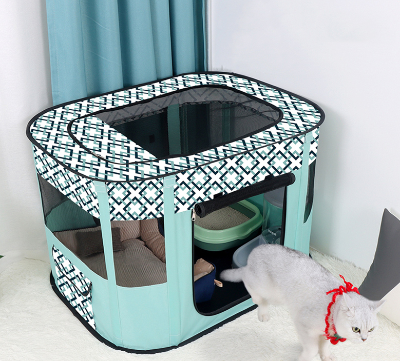 Floving Draagbaar hondenhok,huisdierenhek,opvouwbaar,rechthoekig,scheurzaal, kattenmand,kattenhok,puppyhuis,kennel,gesloten huisdiertent,grijs (M/80x60cm Floving Draagbaar hondenhok,huisdierenhek,opvouwbaar,rechthoekig,scheurzaal, kattenmand,kattenhok,puppyhuis,kennel,gesloten huisdiertent,grijs (M/80x60cm
