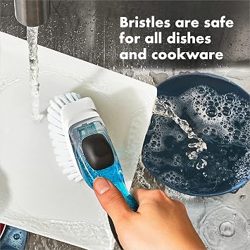 OXO Good Grips Soap Dispensing Dish Brush Storage Set