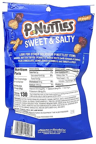 Miniatura 6 de P-Nuttles Butter Toffee Peanuts Variety Pack of 6 Candied Nuts, Party Mix, Sweet & Salty Mix, Made in the USA, Kosher