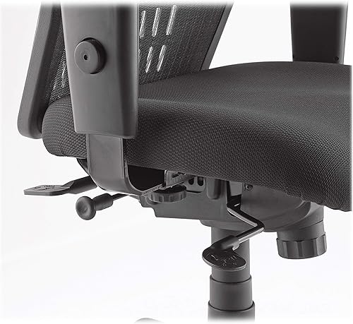 Miniatura 6 de Lorell ErgoMesh - Silla giratoria ejecutiva, respaldo alto, color negro