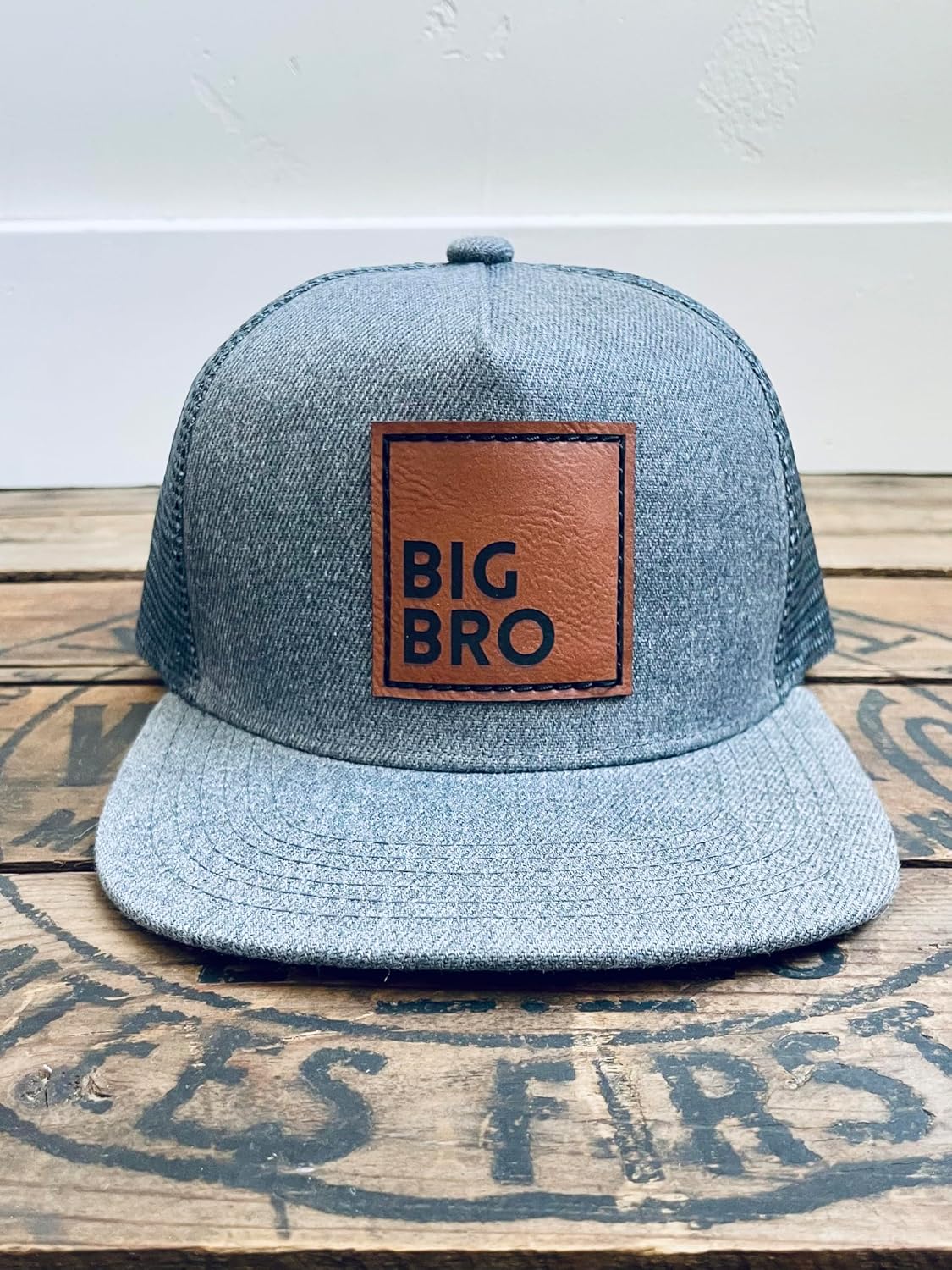 Big Bro Snapback Hat, Baby Toddler Youth Adult Mens Cap, New Baby Pregnancy Announcement, Big Brother gift for boys, Pregnancy Reveal, hospital gift, baby shower, adoption gift (Kids Youth, Grey)