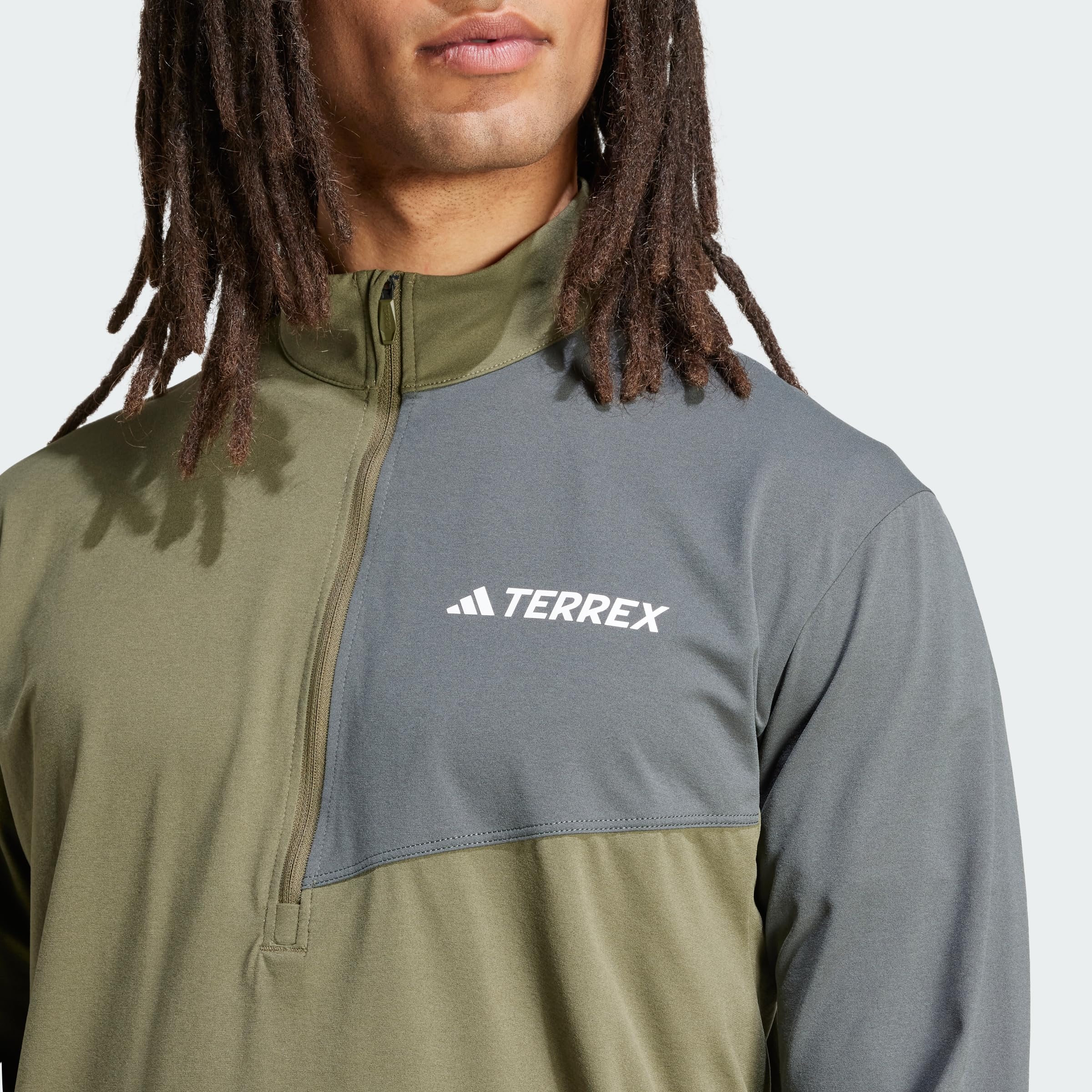adidas Men's Camiseta Manga Larga Terrex Multi Climacool 1/2 Zip