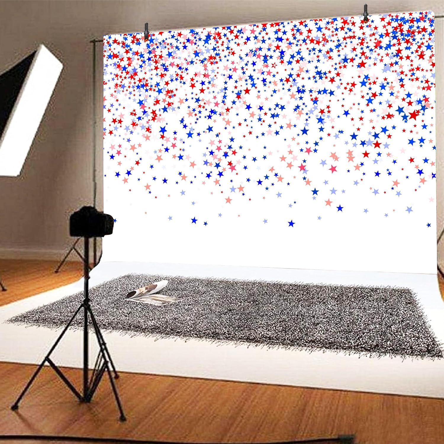 4th of July Backdrops for Photography Independence Day Background 10x6 FT Patriotic Theme Party Decor USA Patriotic National Veterans Memorial Day Holiday Photo Props