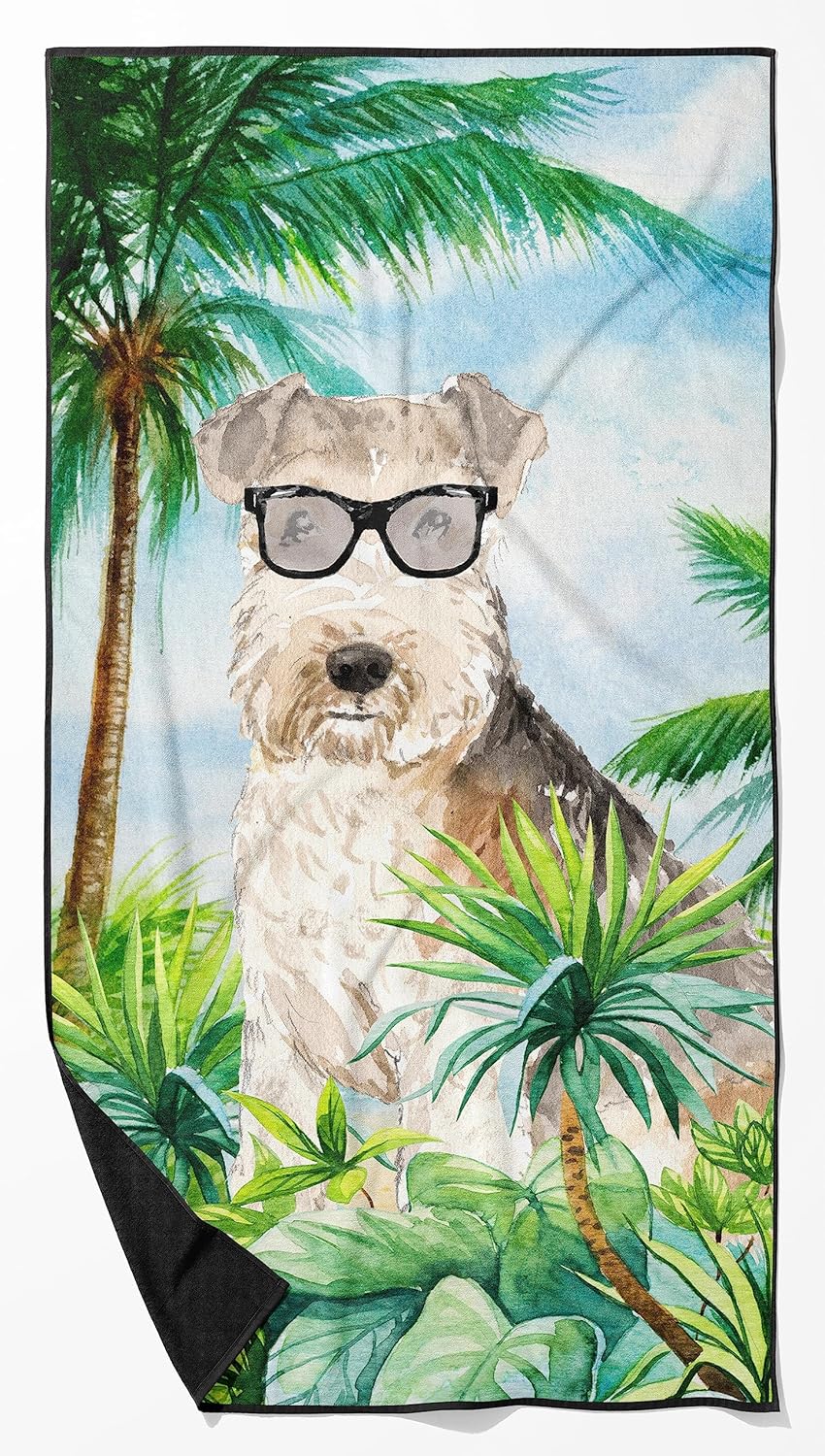 Caroline's Treasures CK3009TWL3060 Lakeland Terrier Premium Beach Towel Oversized Towel Beach Blanket, Pool, Beach Essentials, Yoga, Premium Bath Towel, Quick Dry Plush