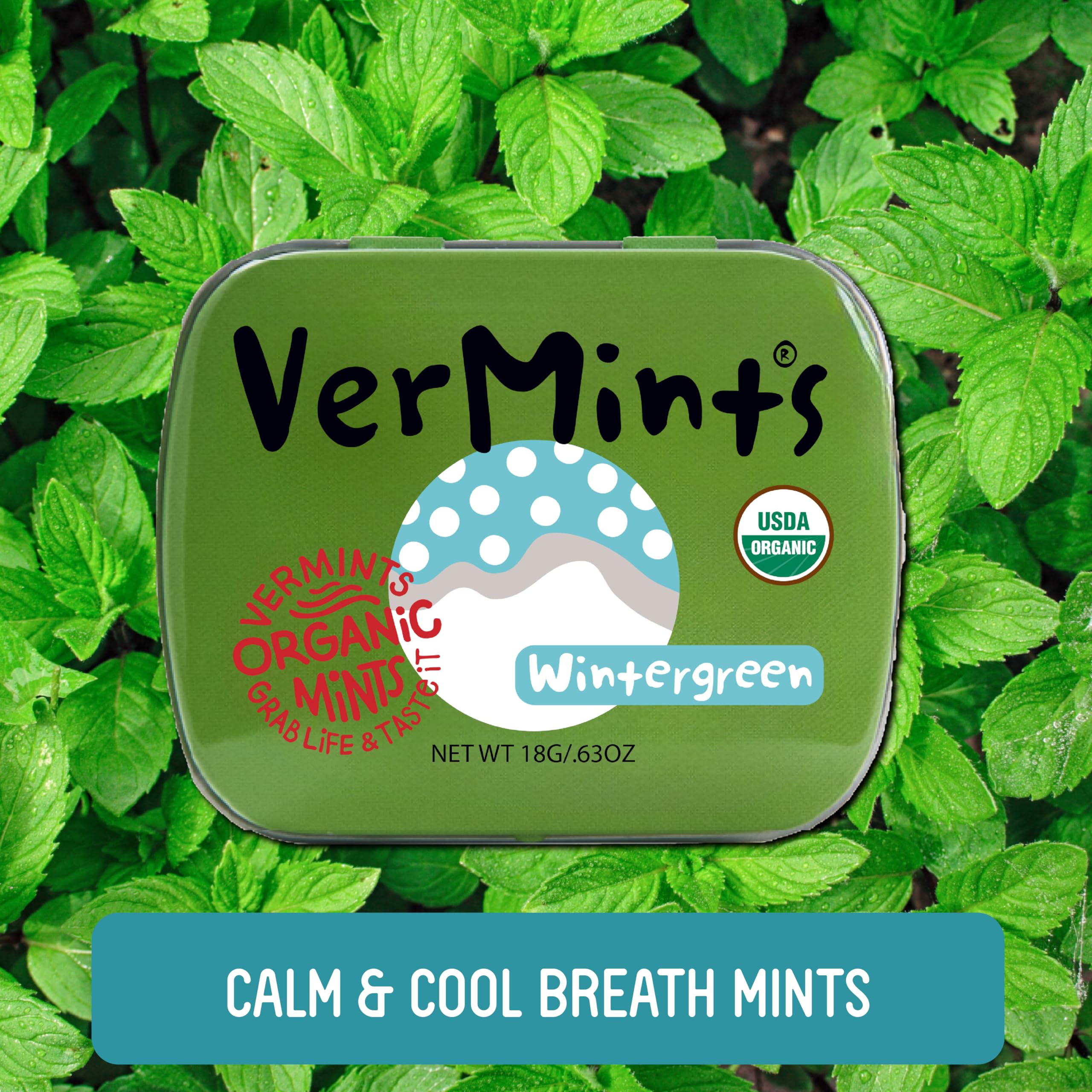 Amazon.com : VerMints Organic Breath Mints Wintergreen - Real Long