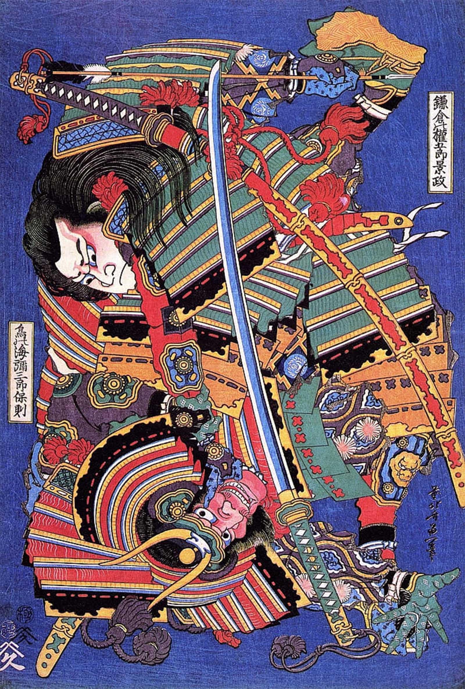 SERENDIPITP Aesthetic Poster Photo Wall Print Retro Picture Thekengoro by Katsushika Hokusai Modern Wall Artwork for Home Decor 60x90cm
