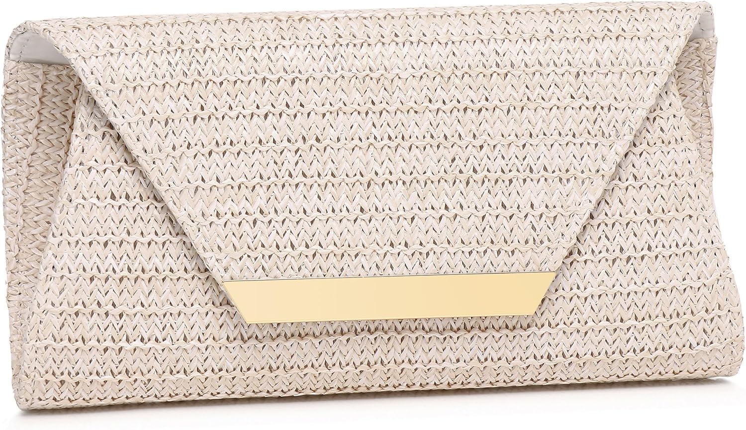 Gurina Elegant Patent Leather Clutch Purse for Women, Formal Evening Clutch Bag with Chain for Wedding Party Prom