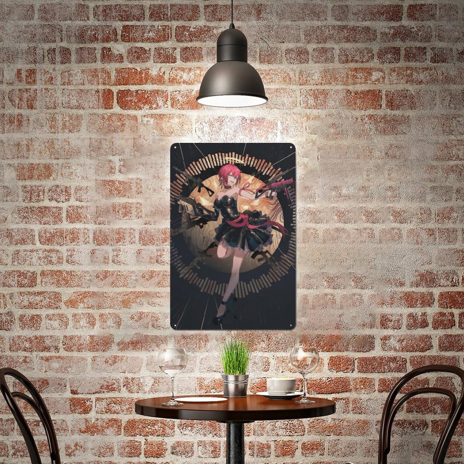 Amazon.co.jp: メタルブリキ看板 アークナイツ (2) ブリキの絵 掛け画