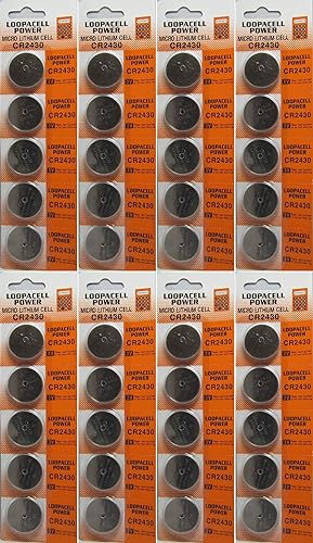 LOOPACELL 40 fechas frescas genuinas ECR2430, baterías de litio 3v CR2430