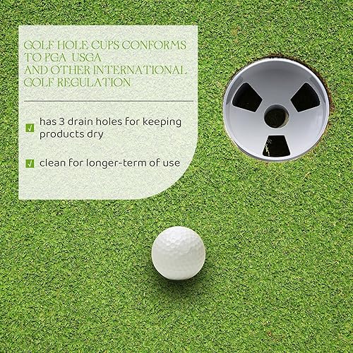 Miniatura 5 de Leitee Taza de golf para práctica de práctica de agujero verde ABS plástico para patio trasero al aire libre