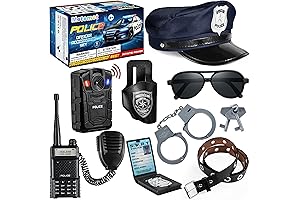 METEMOT 9Pcs Police Toys