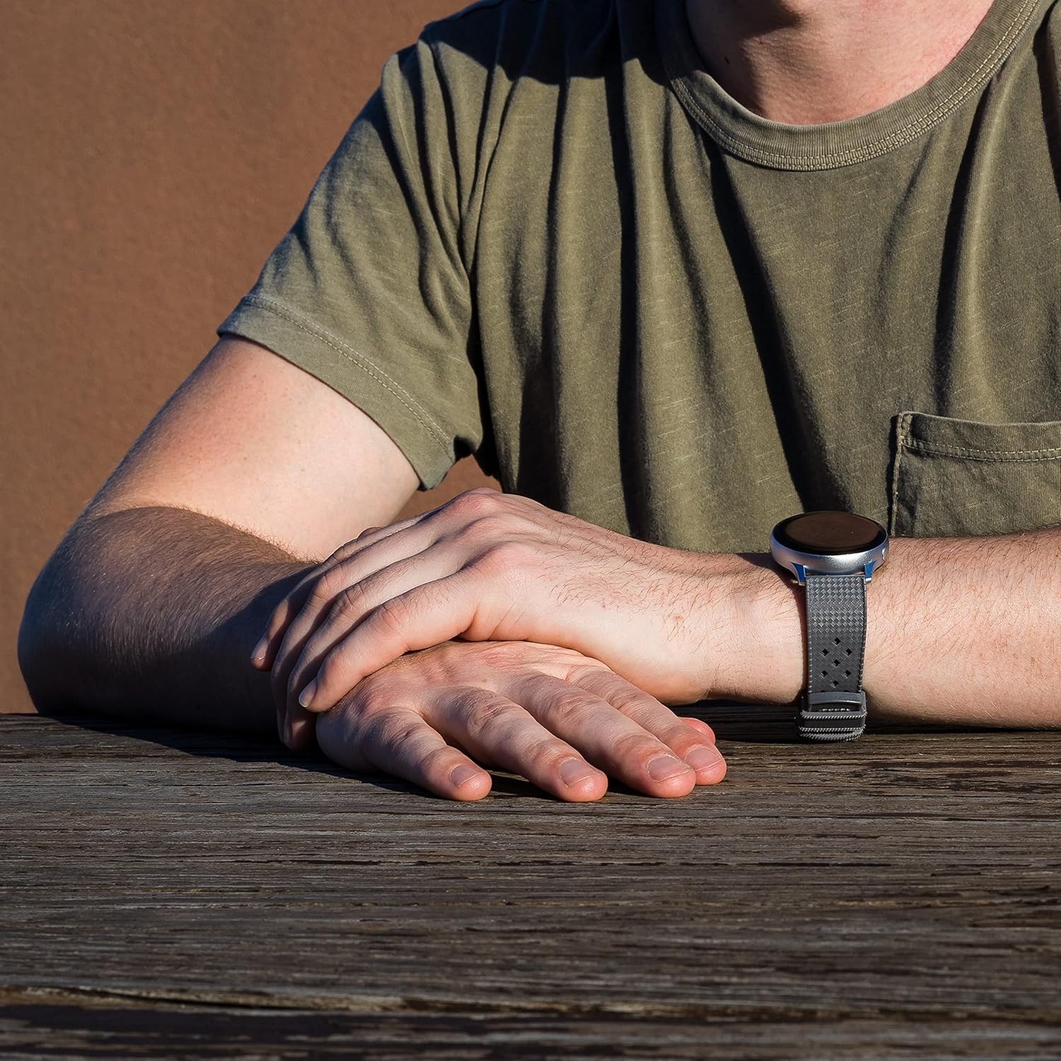 BARTON WATCH BANDS, 21mm Smoke Grey - Tropical-Style 2 Watch Bands - Quick Release - Choose Strap Color & Width - Image 2