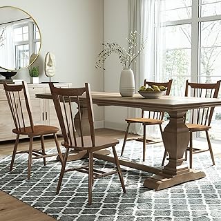 Wooden Dining Chairs Set of 4, Windso...