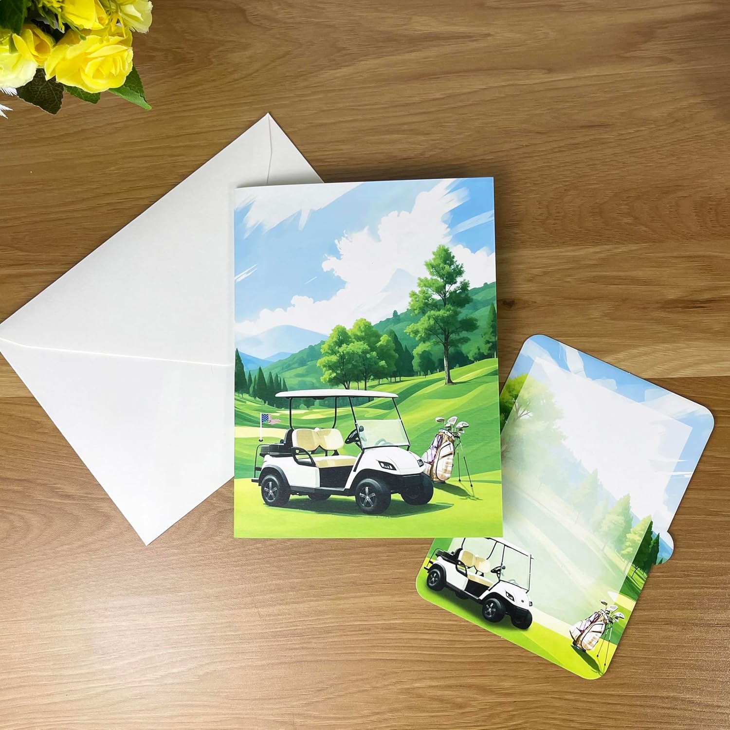 3D Golf Cart Popup Card - Handmade Paper Art for Birthday, Anniversary, Christmas, Father’s Day - Unique Greeting Card Gift for Him, Her, Mom, Dad, Son, Daughter, Husband, Boyfriend, Golfer - Image 5