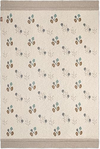 Vista 24 de Crane Baby Manta de algodón suave, 36 x 36 pulgadas, para niños y niñas, color crema Blanco