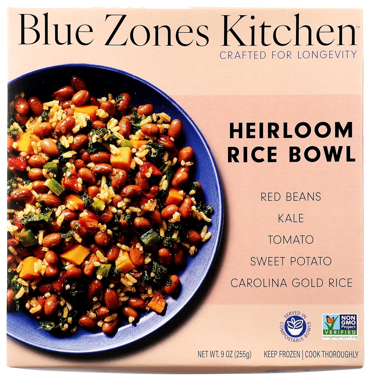 Blue Zones Kitchen, Bowl Heirloom Rice, 9 Ounce