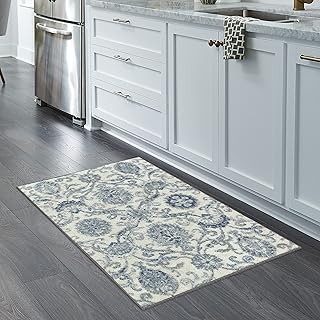 Maples Rugs Blooming Damask Kitchen Rug, Non-...,