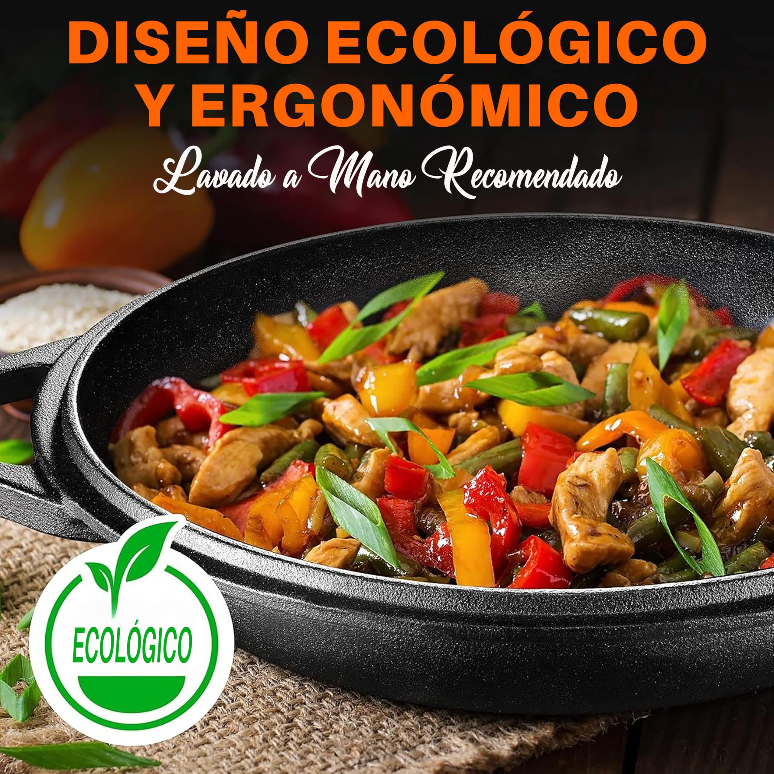 NutriChef Multi Cooker de Hierro Fundido, Horno Holandés Doble Antiadherente, Olla para Asar, Cazuela