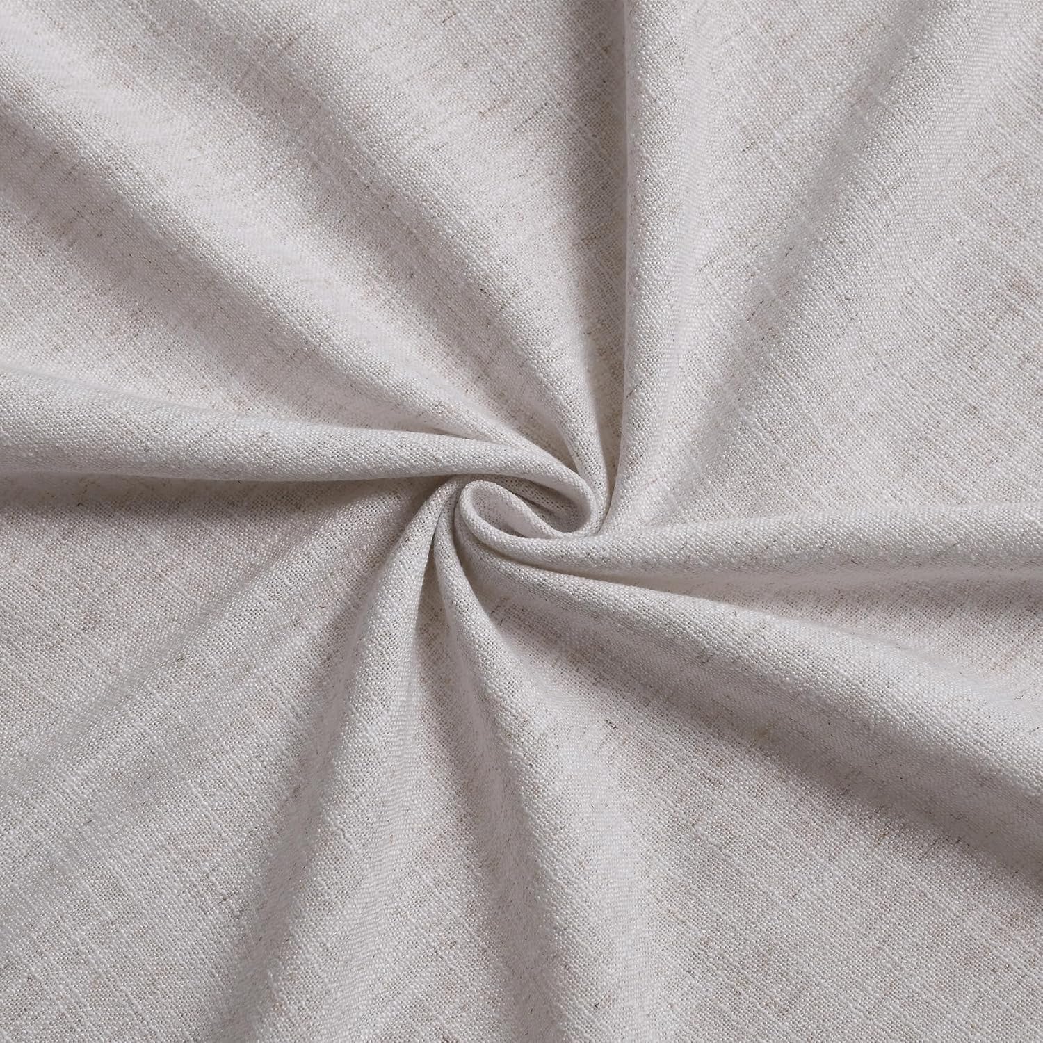 Fcosie Custom-Made Curtains Natural Linen Blend Drapes for Bedroom Living Room, 38 Colors for Choosing, Blackout/Room Darkening Drapery Liner, Multi-Type Header Styles & Size Customizable