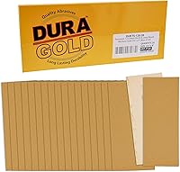 Vista 7 de Dura-Gold Hojas de papel de lija dorado de 1/3 hojas, grano 60 (caja de 16) – 3-2/3 x 9 pulgadas, soporte de gancho y bucle de tamaño de 3-2/3 x 9