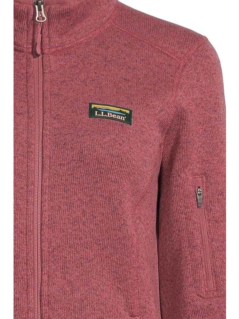 Red L.L.Bean Bean's Sweater Fleece Full Zip Jacket
