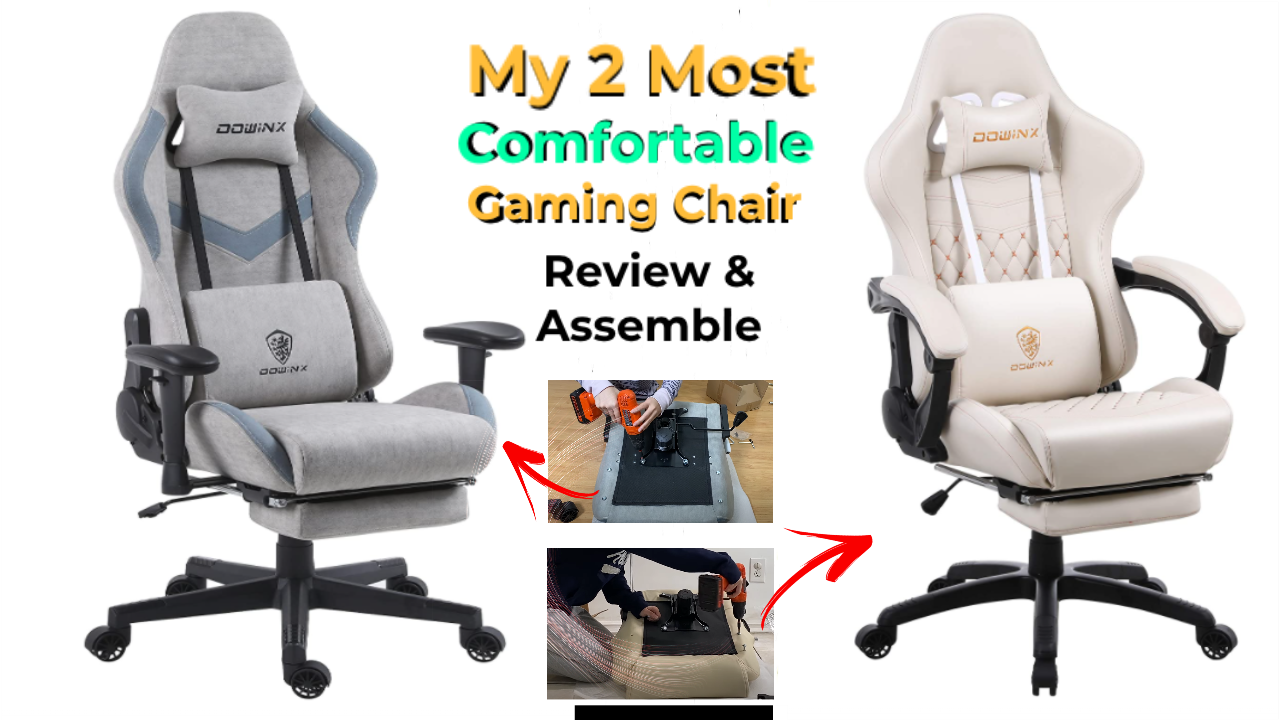 My 2 Most Comfortable Gaming Chairs Review and Assemble.mov