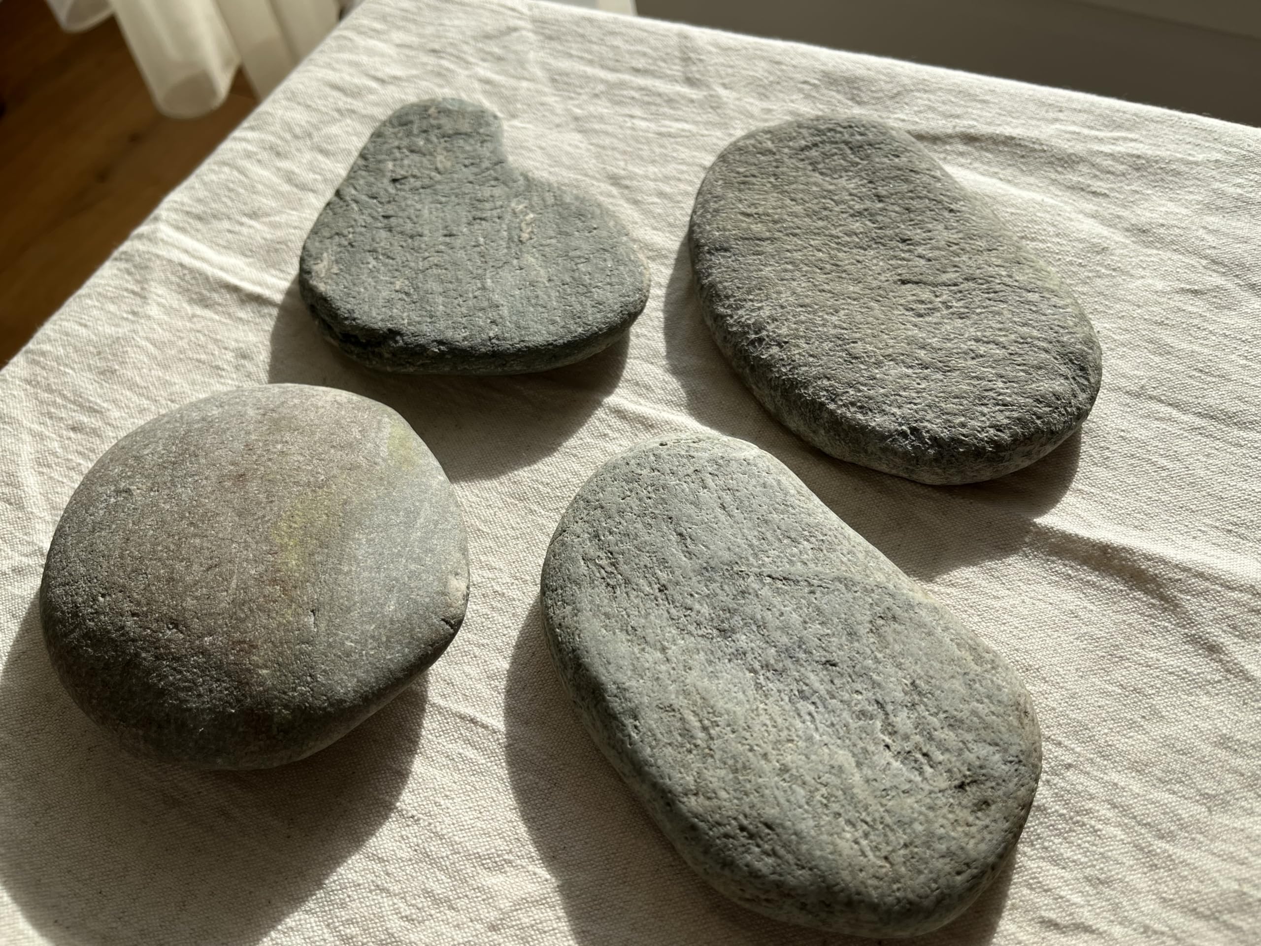 8 Pietre Piatte Da Dipingere - 10cm, Da Fiumi Alpini, Per DIY E Decorazioni - Foto 8