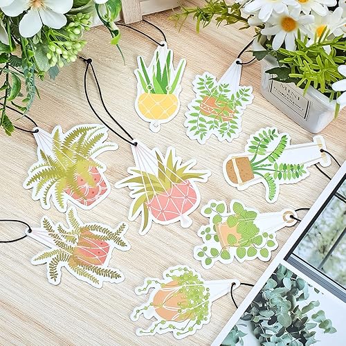 Miniatura 4 de Paquete de 8 ambientadores colgantes de coche para mujeres, de larga duración, divertidos, accesorios de espejo de automóvil, ambientadores