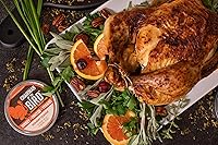 Vista 7 de Chairman of the Bird Gourmet - Condimento para frotar pavo, especias cítricas y hierbas, naranja, arándano, romero, salvia, asado, parrilla, humo