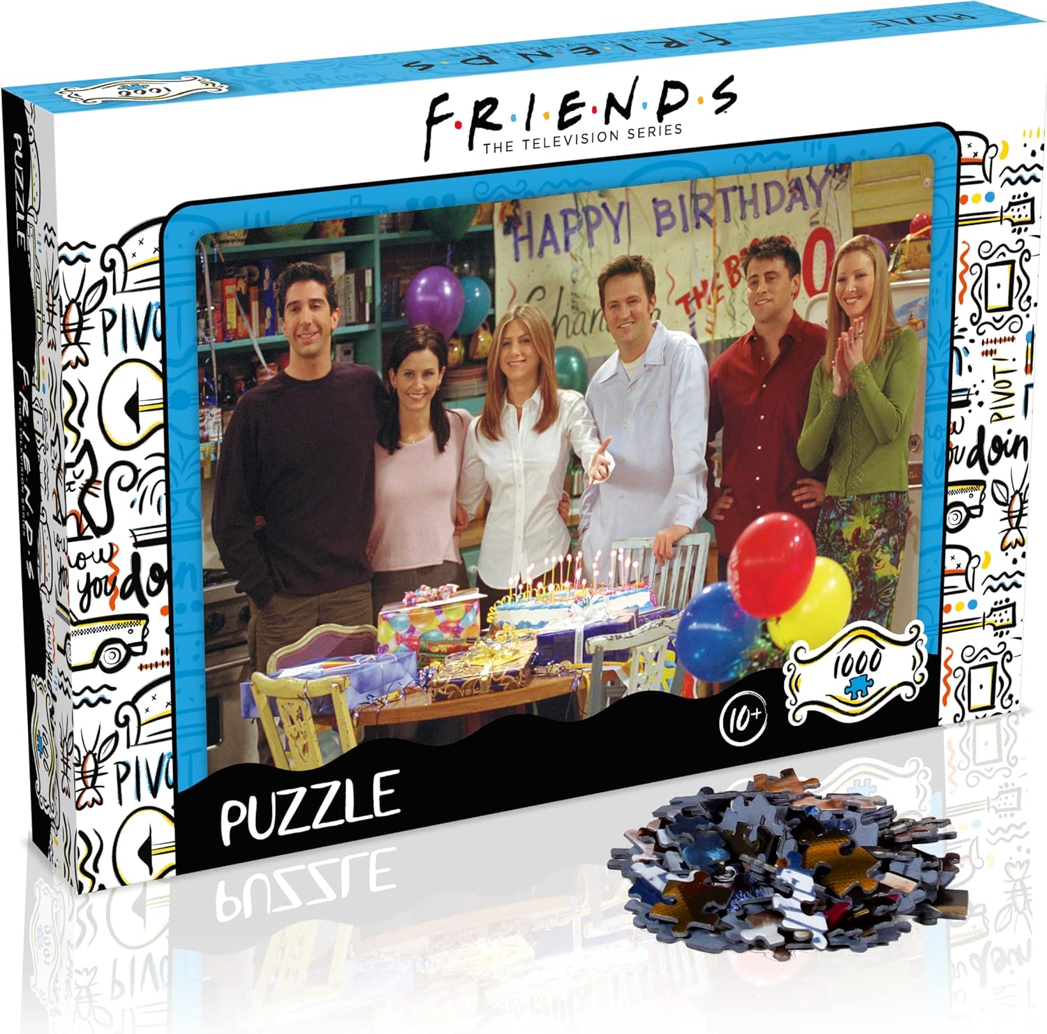 Top Trumps Friends Birthday 1000 Pc Jigsaw Puzzle (WM00940-ML1-6)