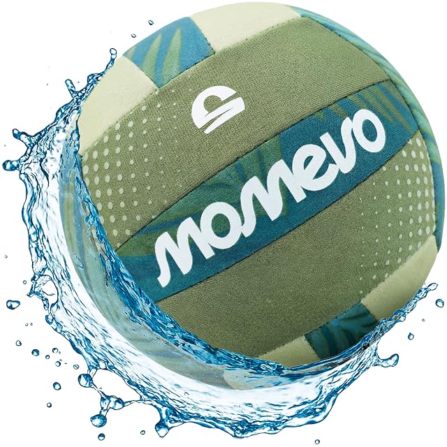 Momevo® BeachBuddy Pelota Agua Neopreno Niños, Forest, Tamaño 2, Ø 15 cm