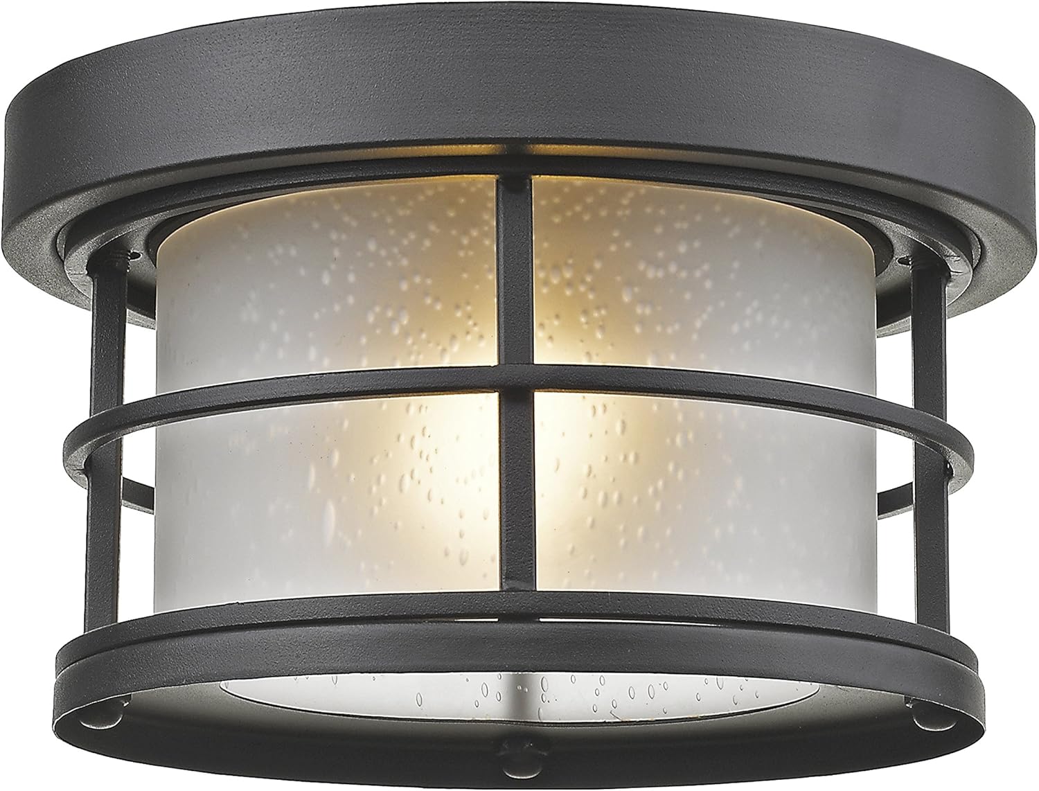 Z-Lite Exterior Additions - 1 Light Outdoor Flush Mount in Contemporary Style - 10 Inches Wide by 5.88 Inches High-Oil Rubbed B