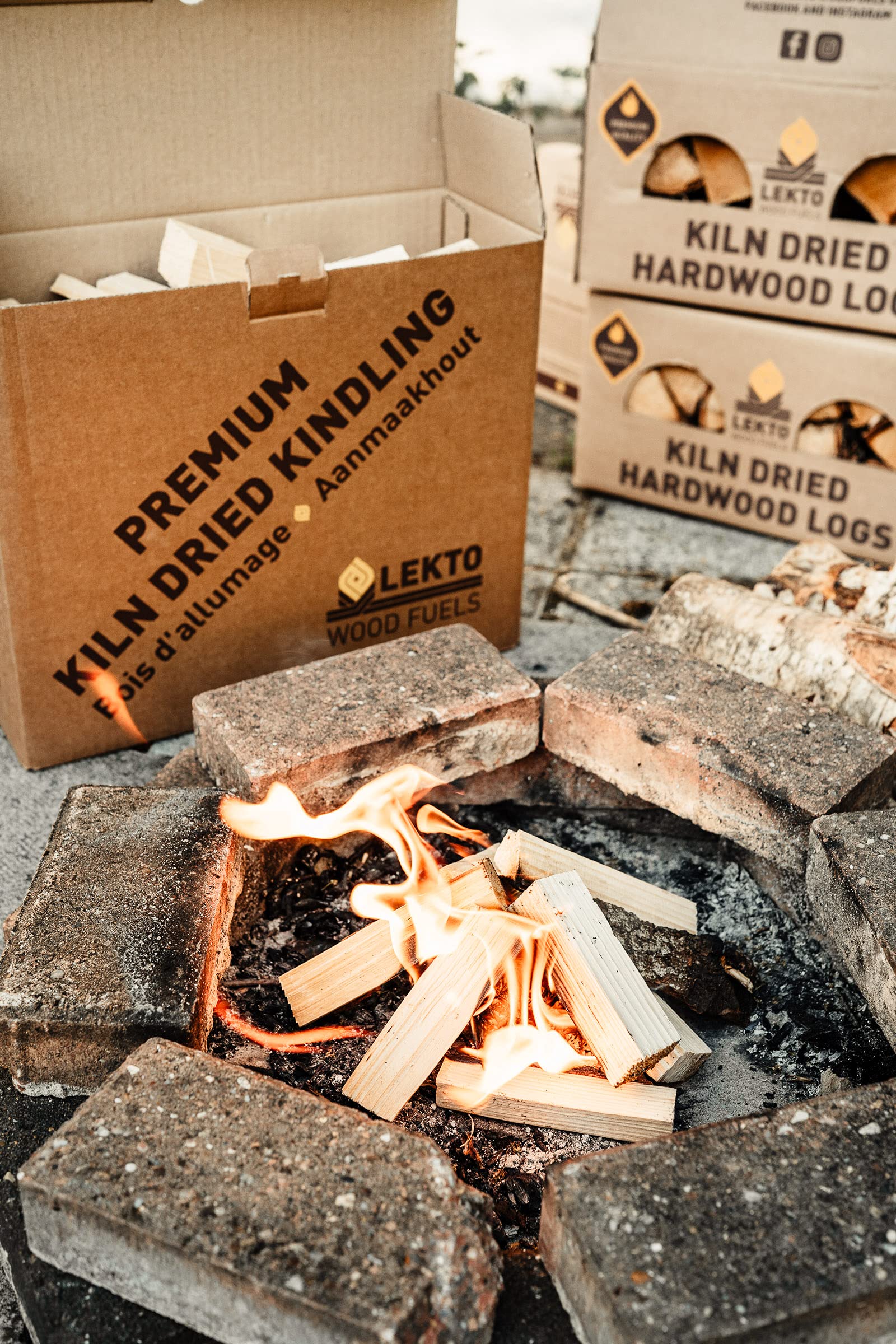 Lekto Woodfuels Kiln Dried Kindling - 3 X 4.5Kg Mega Boxes | 13.5Kg, Premium Fire Starters For Open Fires, Wood Burners, Fire Pits & Pizza Ovens | Eco - View #10