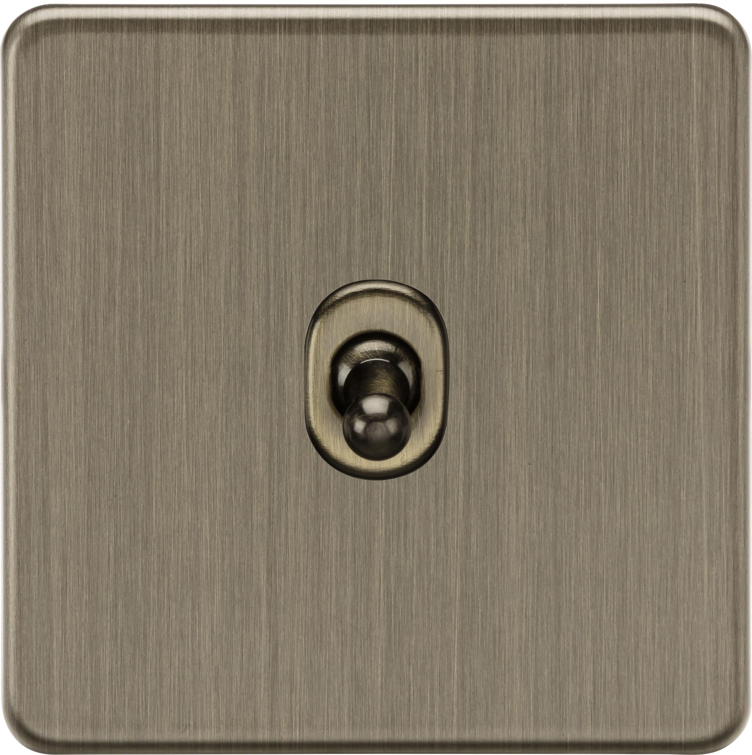 Knightsbridge 10AX 1G Intermediate Toggle Switch - Antique Brass