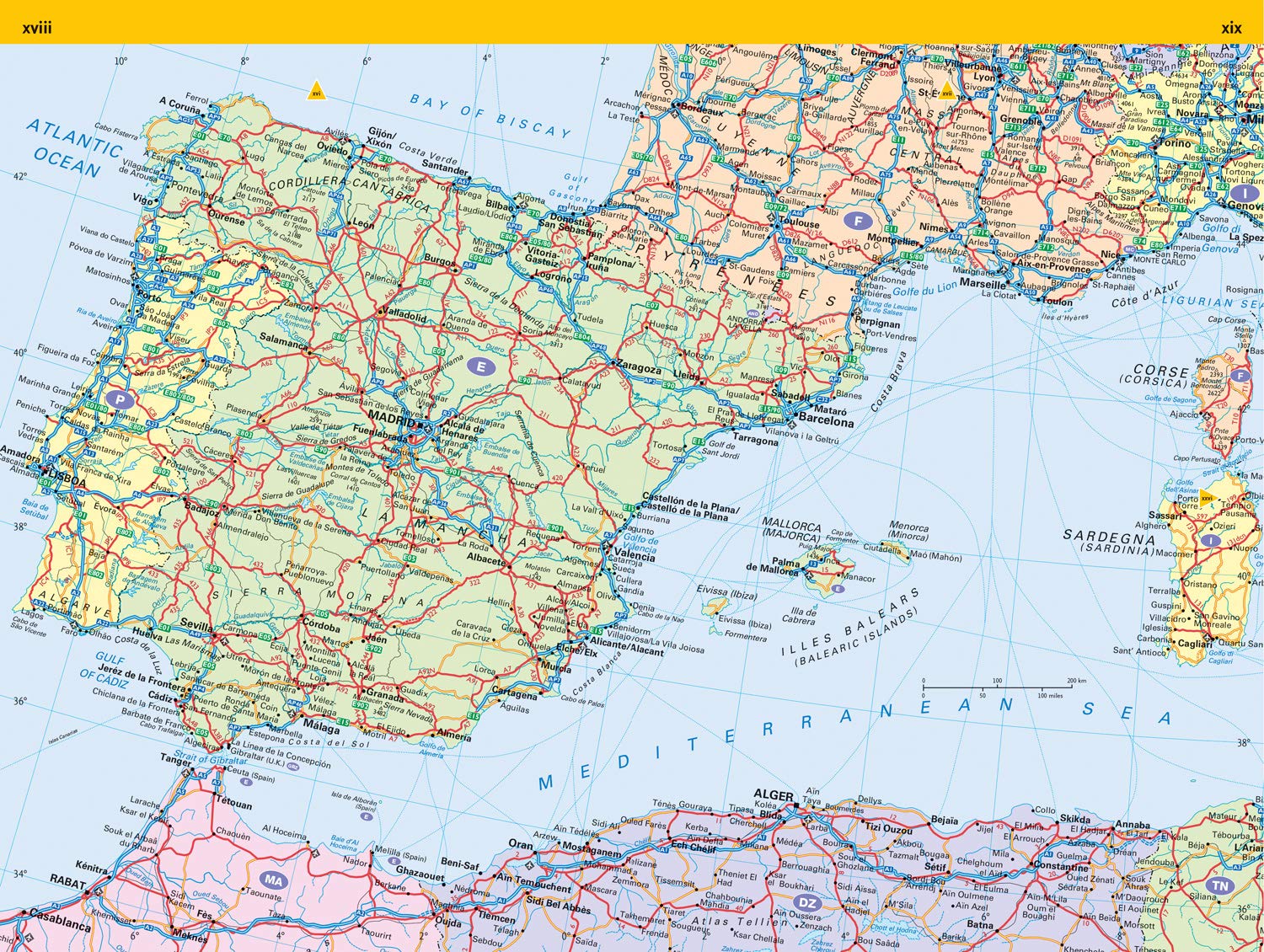 Collins Handy Road Atlas Europe: A5 Spiral (Collins Road Atlas)