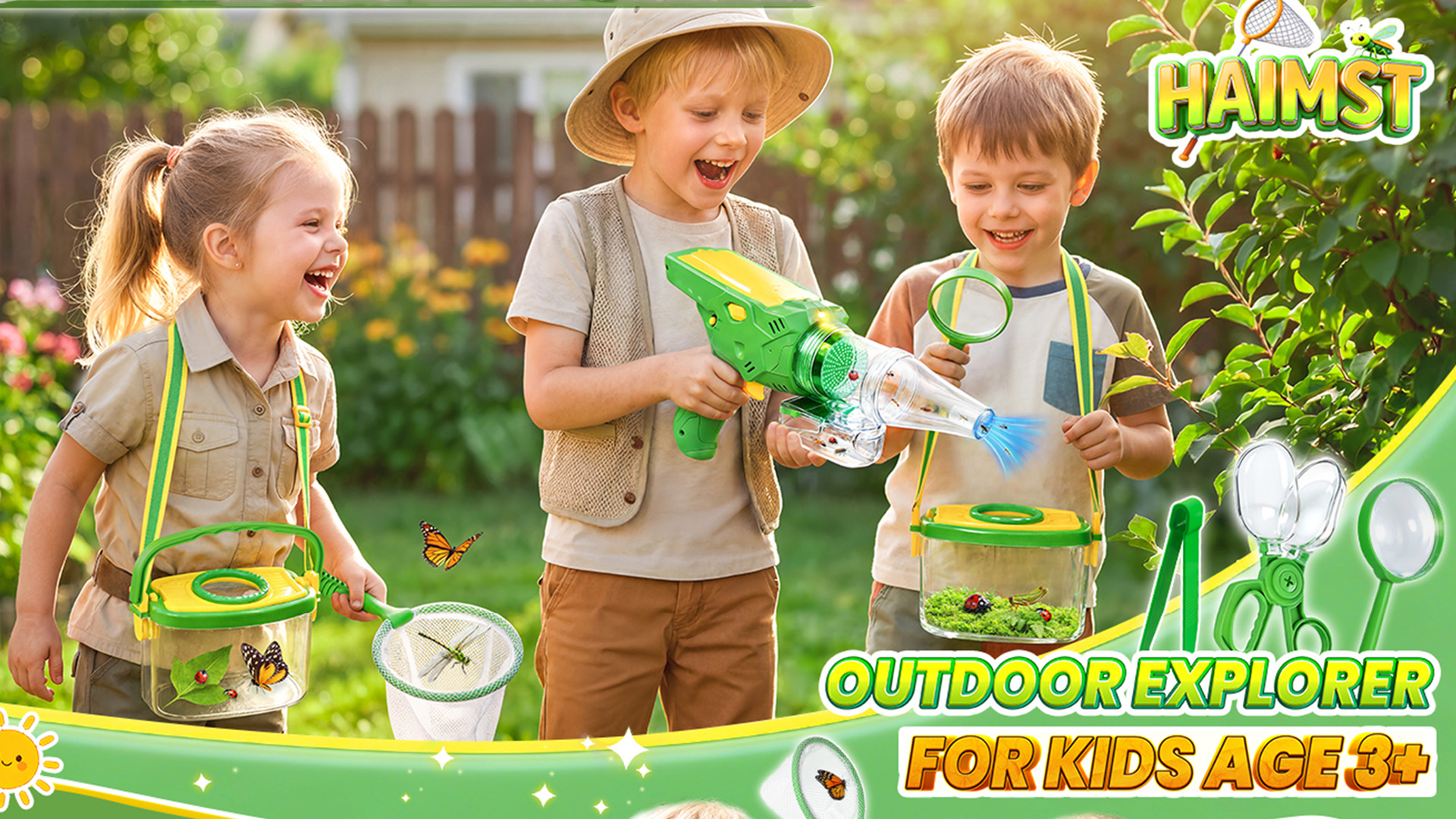 Amazon.com: HAIMST Bug Catcher for Kids, Bug Vacuum Catching Kit