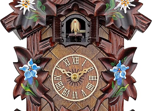 Miniatura 5 de Quartz Cuckoo Clock - Alpine Flowers AH 40/8 QM