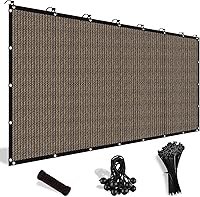 Shade&Beyond 90% UV Block Shade Cloth with Grommets - 8x10 ft Mocha Pergola Canopy for Patio, Garden, Backyard Sun Protection