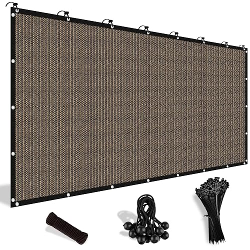 Shade&Beyond 90% Sun Shade Cloth with Grommets, 8' X 12'