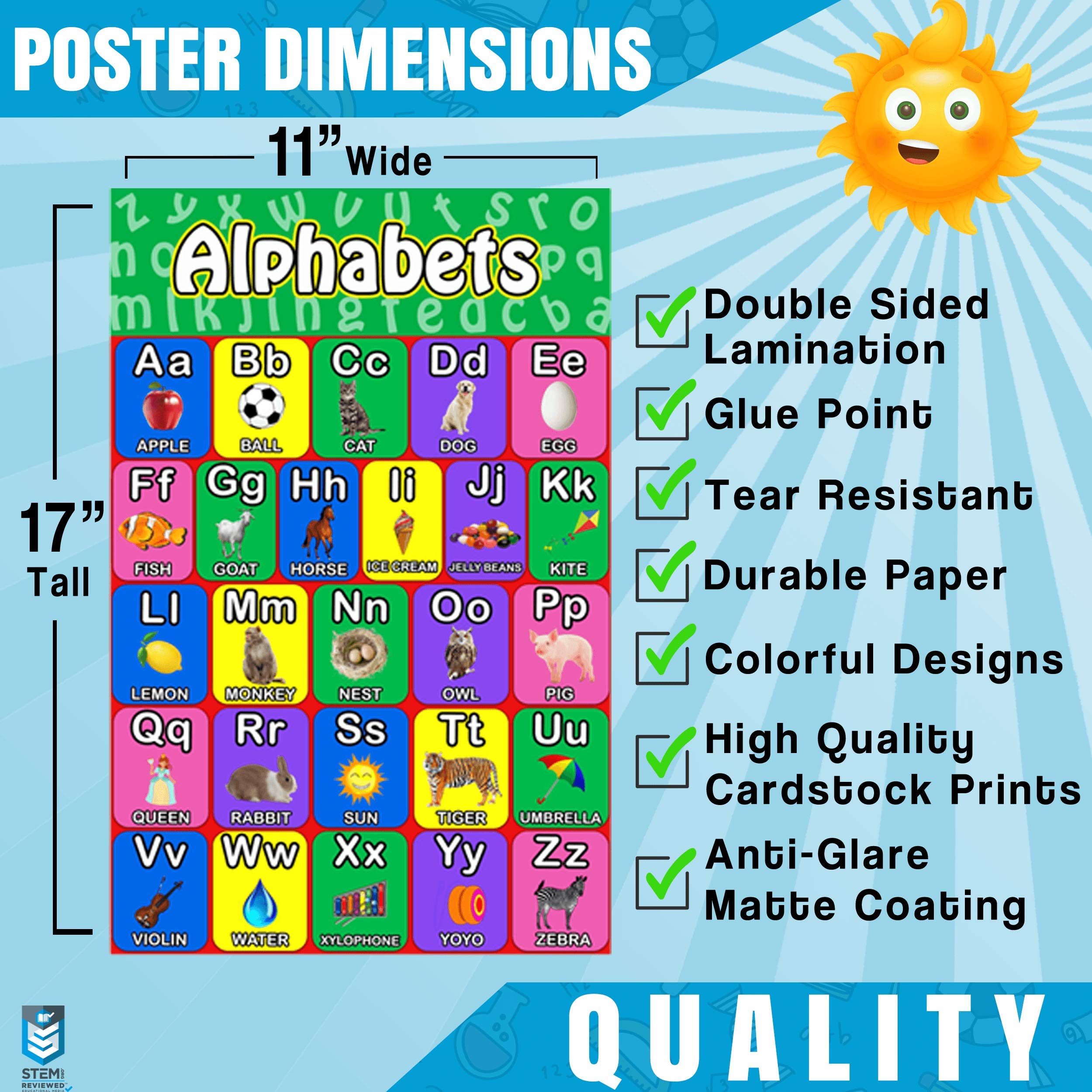 20 Large STEM Educational Posters for Kids Preschool Posters Educational Posters for Toddlers I