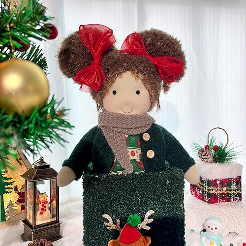Miniatura 4 de BlissfulPixie Waldorf - Muñeca de trapo hecha a mano – Peluche de coleccionista personalizado para niños, regalo de cumpleaños con hermosa caja,