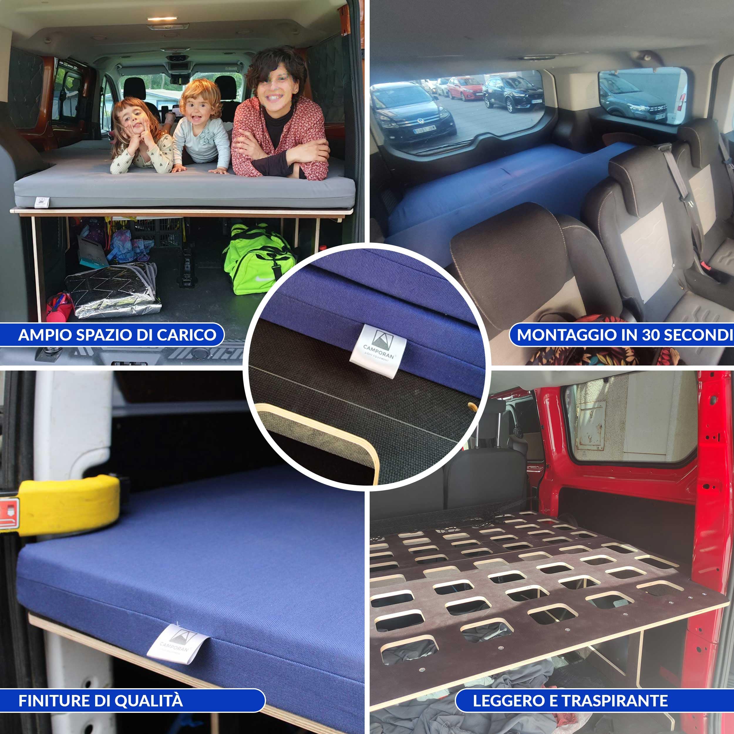 Letto Pieghevole Con Materasso In Memory Foam Spesso, Letto Portatile Con 4 Ruote Girevoli 190x80x33cm Blu Scuro