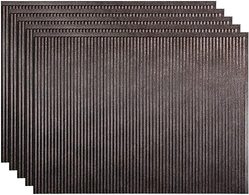 Miniatura 61 de FASÄDE Panel decorativo para salpicaduras de vinilo acanalado en bronce bermudas (muestra de 6 x 6 pulgadas) Bronce (Bermuda Bronze),Bronce