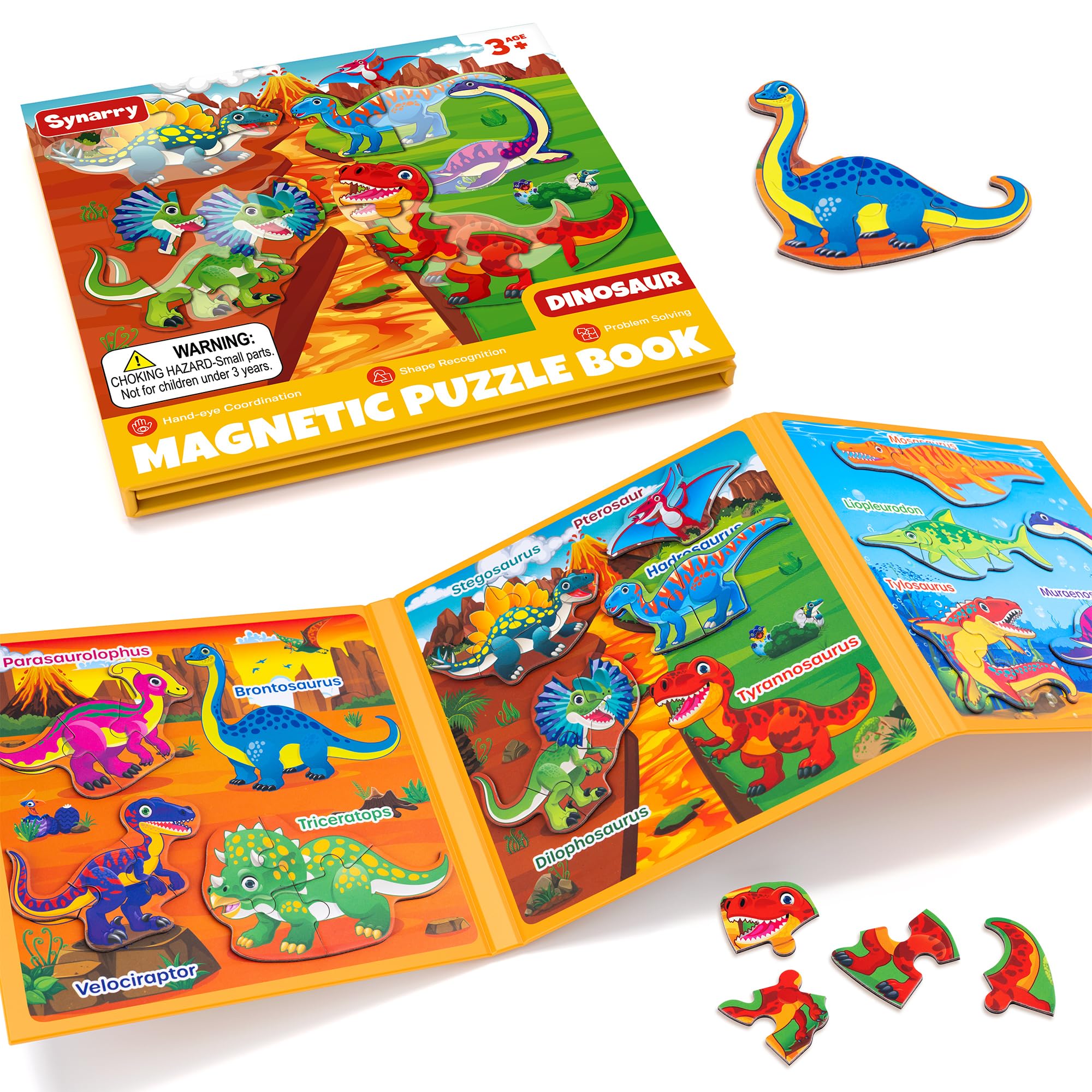 Dinosaur Puzzles for Kids - Magnetic Travel Toys -1 Dinosaur Puzzles for Kids - Magnetic Travel Toys -1