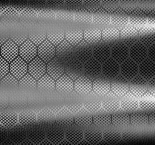 Vista 19 de V2 - Revestimiento de vinilo para automóvil, color negro carbono, diseño hexagonal (3 x 5 pies)