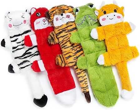 Amazon ノッチオーラ 5個セット クリンクル 犬用鳴き声付きおもちゃ 二層強化生地 耐久性ぬいぐるみ 犬用おもちゃ 詰め物なし 小型犬 大型犬用セット Nocciola 音の出るおもちゃ 通販