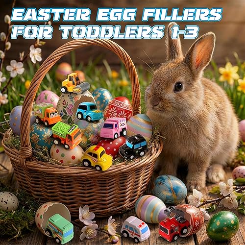 Miniatura 3 de Fajiabao 18 autos de juguete para niños pequeños, mini autos de tracción hacia atrás, camiones, recuerdos de fiesta para niños de 3 a 5 premios