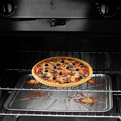 Miniatura 6 de PLASTICPRO Bandeja de goteo reutilizable para horno de aluminio desechable, bandeja para cocinar y hornear, paquete de 10