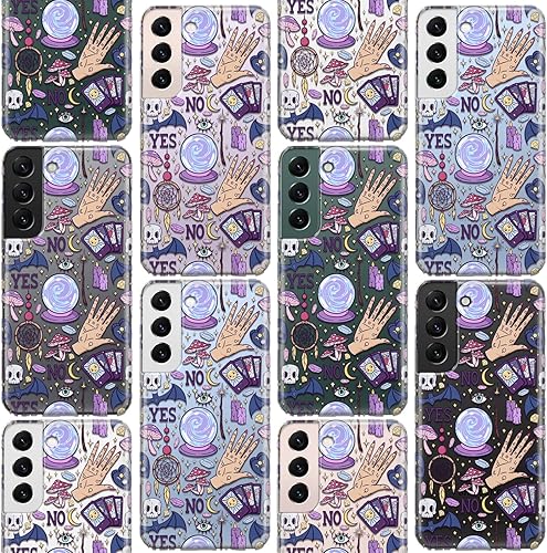 Miniatura 7 de Funda para teléfono compatible con Samsung Galaxy S23 Ultra S22 S21 FE 5G S20 Note 20 10 Plus Dreamcatcher Tarot tarjetas parachoques lindo